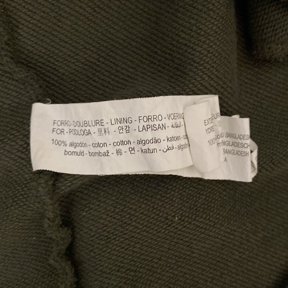 ZARA HOODED THIN SWEATSHIRT MATERIAL LONG DUSTER W/POCKETS! 100% COTTON - Picture 9 of 10